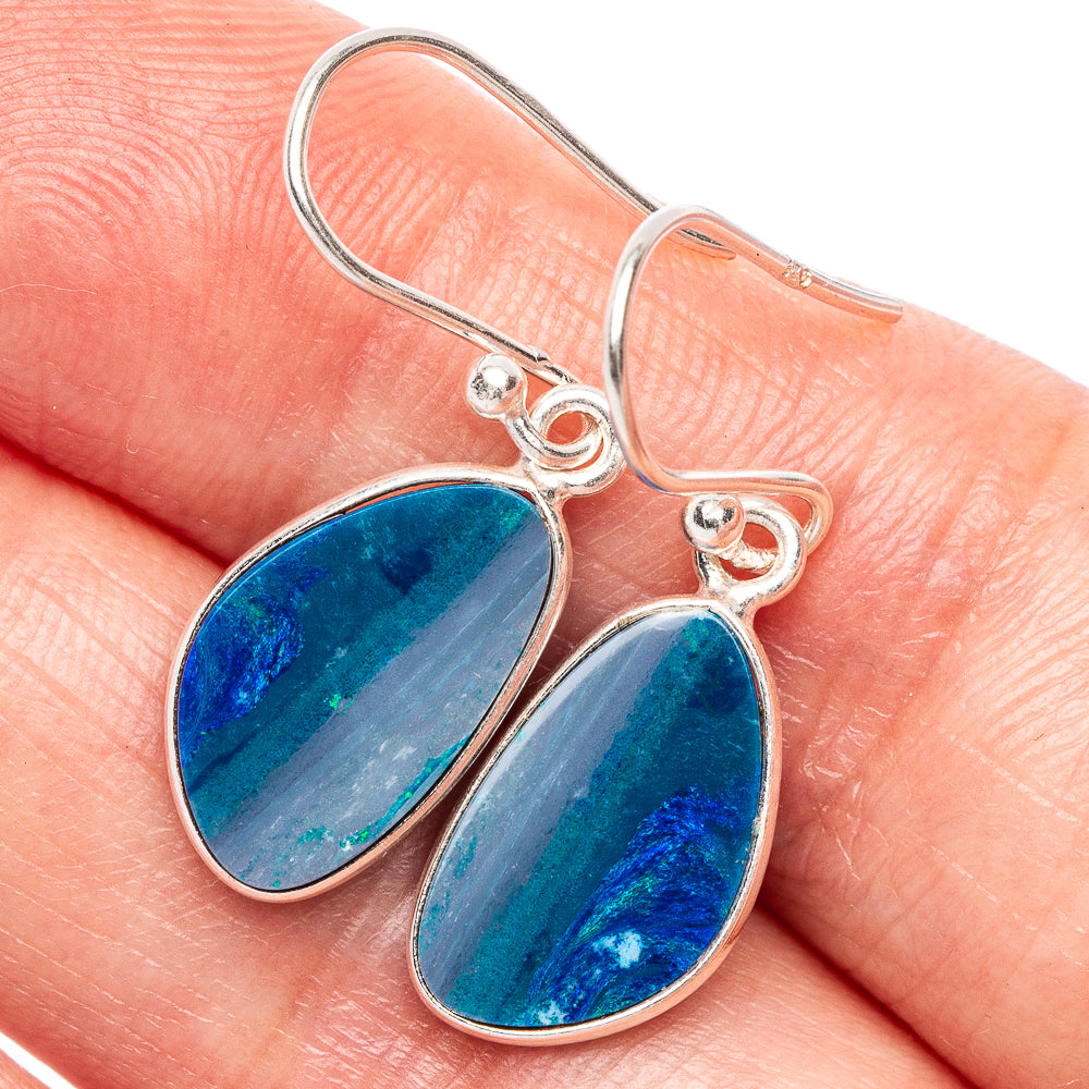 Rare Doublet Opal Earrings 1 1/4" (925 Sterling Silver) E1899