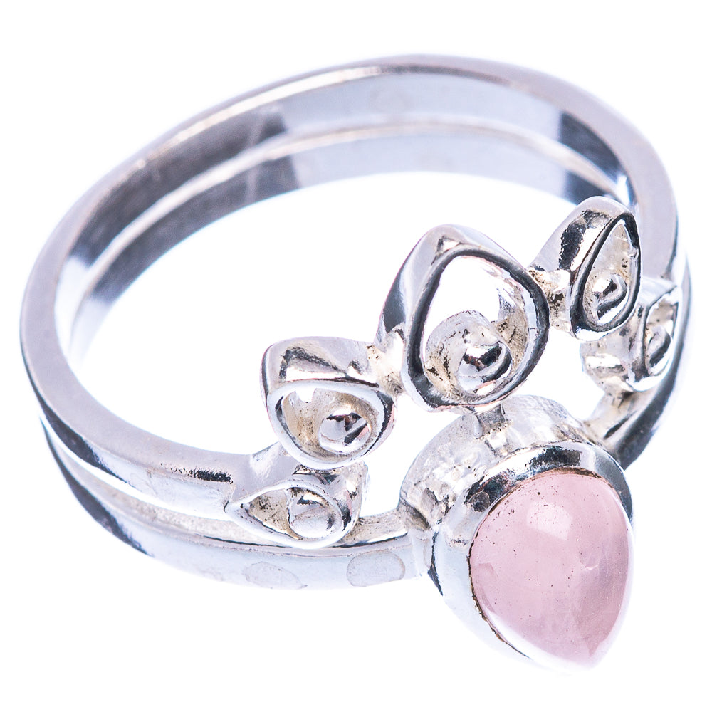Rose Quartz Ring Size 6.75 (925 Sterling Silver) R5508