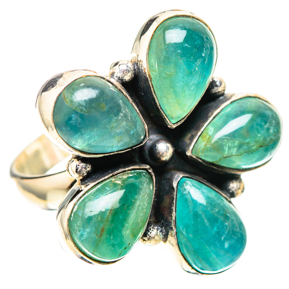 Large Blue Fluorite Ring Size 8.5 (925 Sterling Silver) RING139096