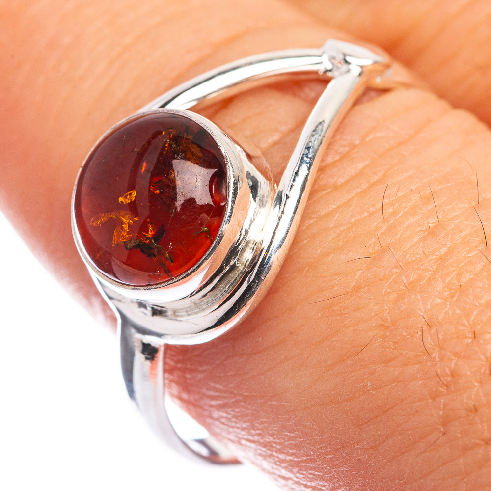 Baltic Amber Ring Size 9 (925 Sterling Silver) RING143265