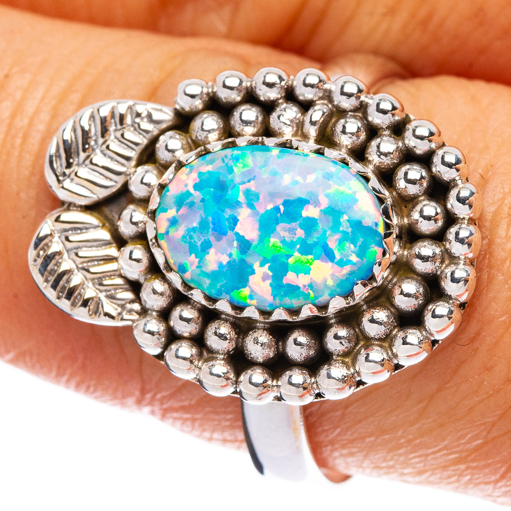 Synthetic Opal Ring Size 9 (925 Sterling Silver) R146338