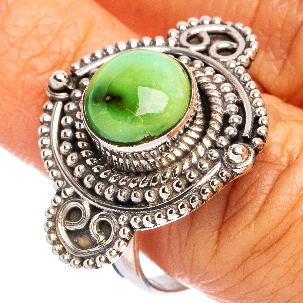 Rare Sonoran Gold Turquoise Ring Size 9 (925 Sterling Silver) R8600
