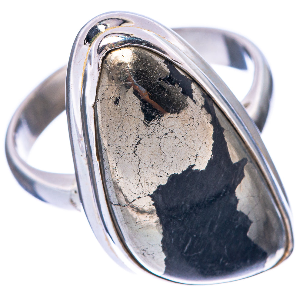 Magnetite Pyrite Ring Size 7.75 (925 Sterling Silver) R1737