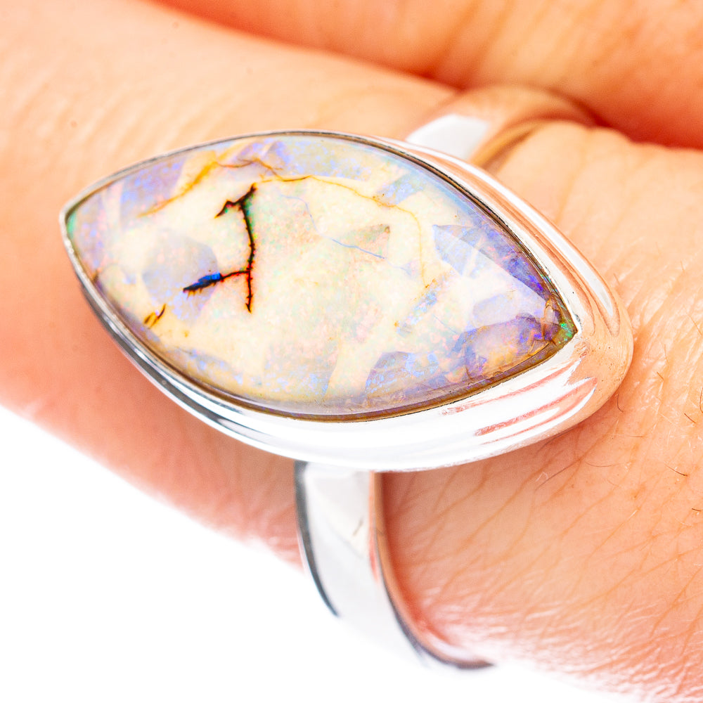 Rare Sterling Opal Ring Size 9.25 (925 Sterling Silver) R2837