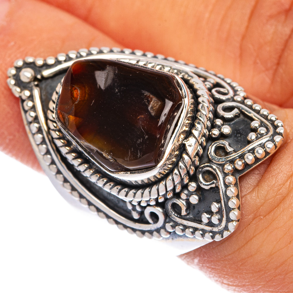 Mexican Fire Agate Ring Size 6 (925 Sterling Silver) R145323