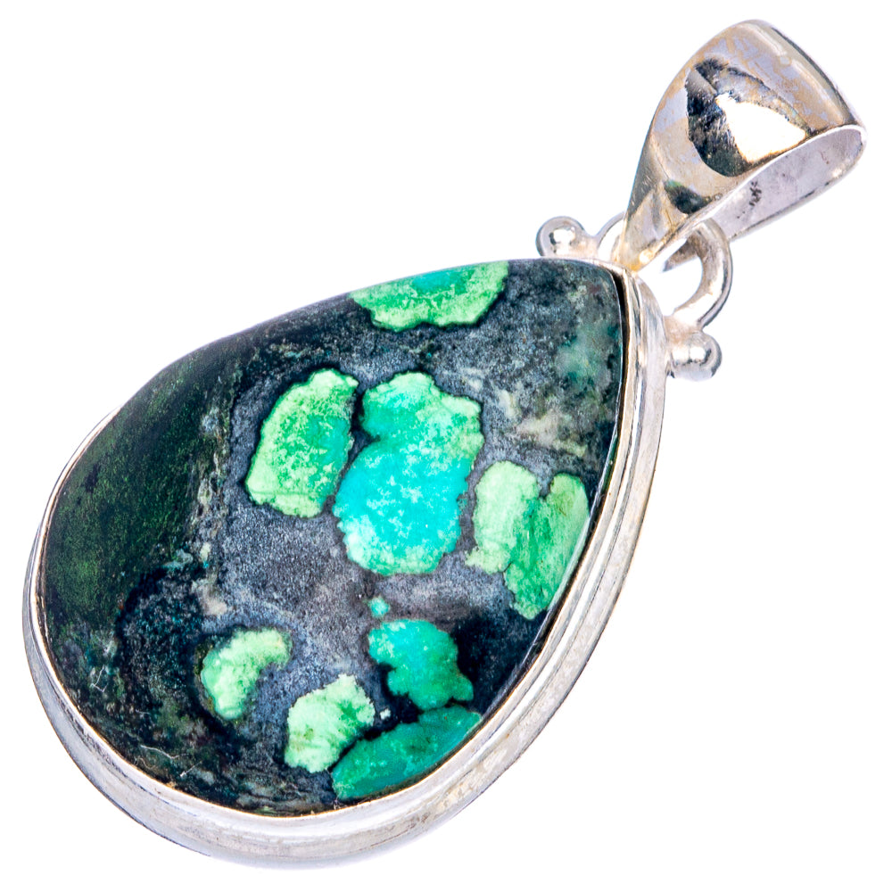 Rare Arizona Spiderweb Turquoise Pendants 1 3/8" (925 Sterling Silver) P43246