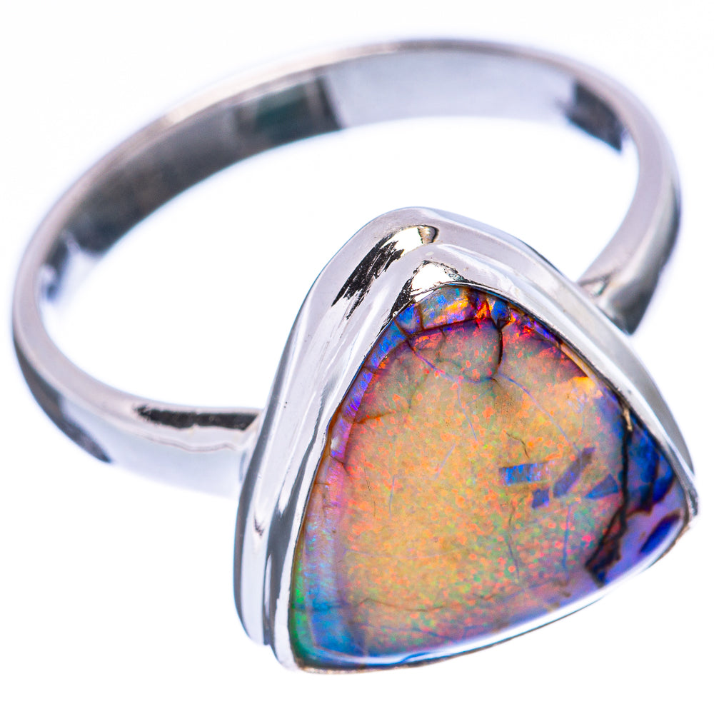 Rare Sterling Opal Ring Size 9 (925 Sterling Silver) R2231
