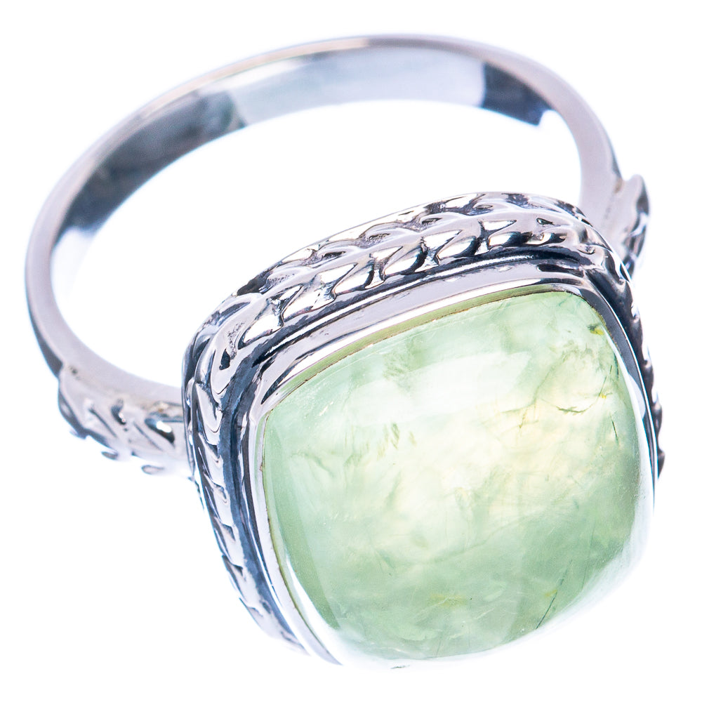 Premium Prehnite 925 Sterling Silver Ring Size 7 (925 Sterling Silver) R2728