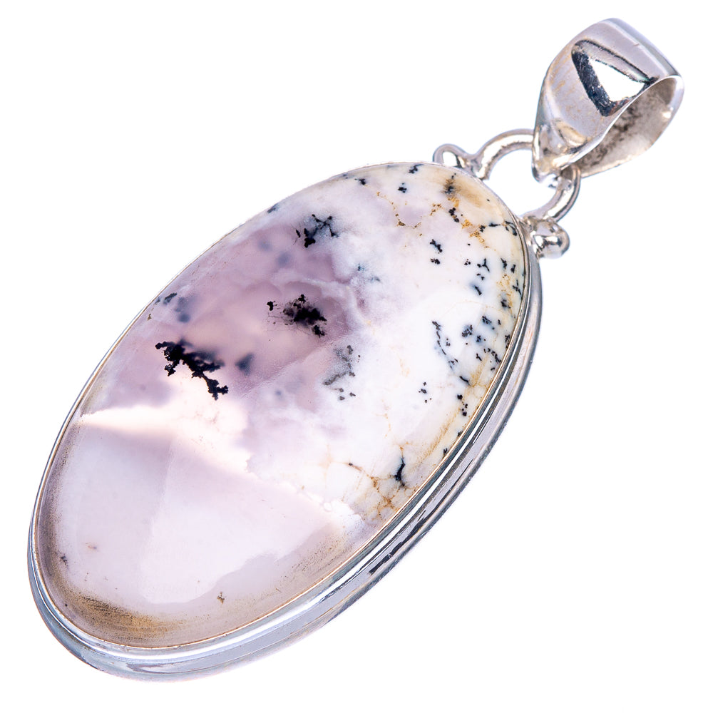 Dendritic Opal Pendant 1 5/8" (925 Sterling Silver) P40509