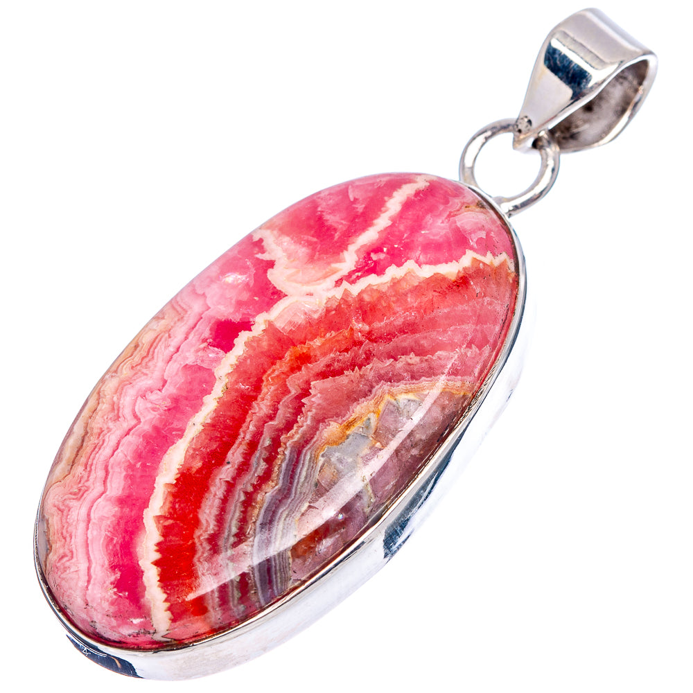 Premium Rhodochrosite Pendant 2" (.925 Sterling Silver)