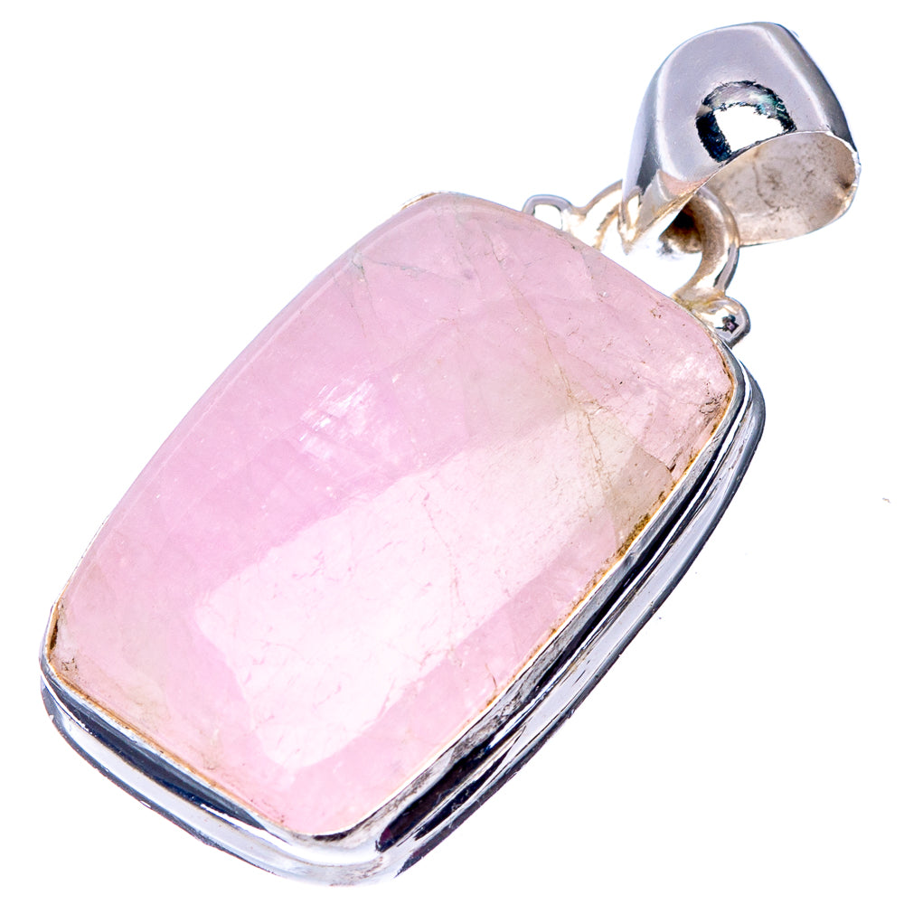 Rare Kunzite Pendant 1 3/8" (.925 Sterling Silver)