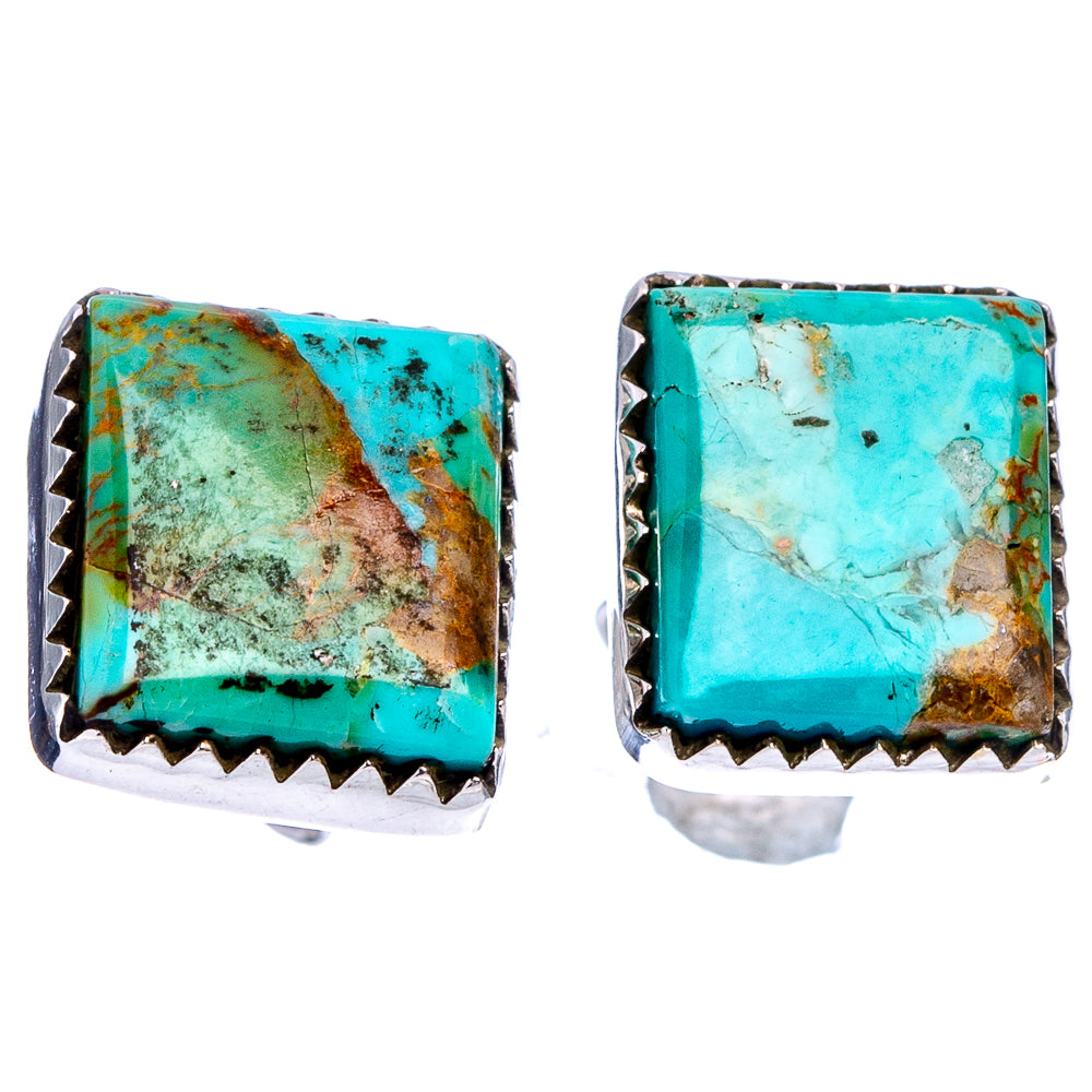 Mohave Turquoise Earrings 1/2" (.925 Sterling Silver)