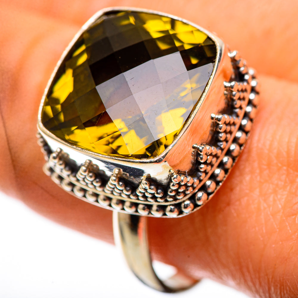 Faceted Citrine Ring Size 10 (925 Sterling Silver) RING139196
