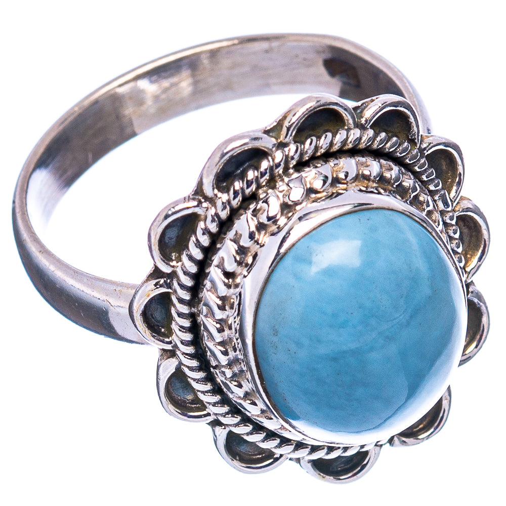Angelite Ring Size 7.5 (.925 Sterling Silver)