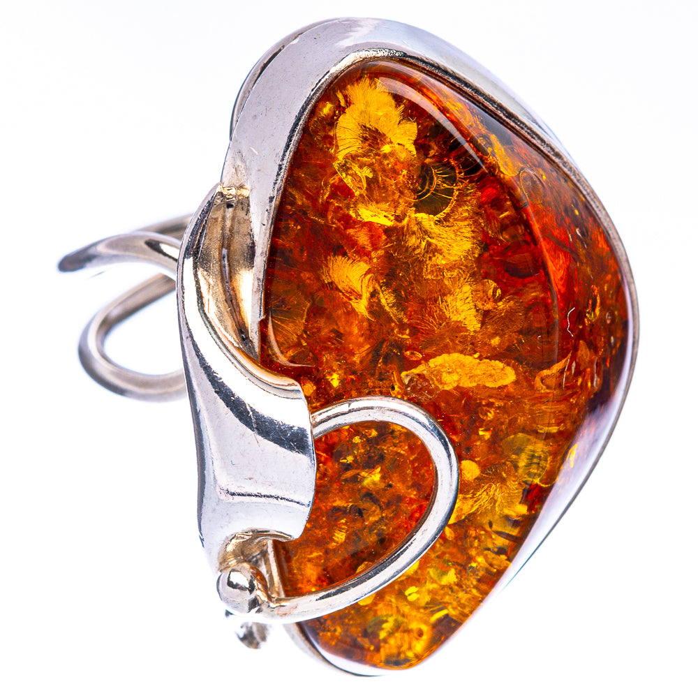 Baltic Amber Ring Size 8.5 (925 Sterling Silver) R1869