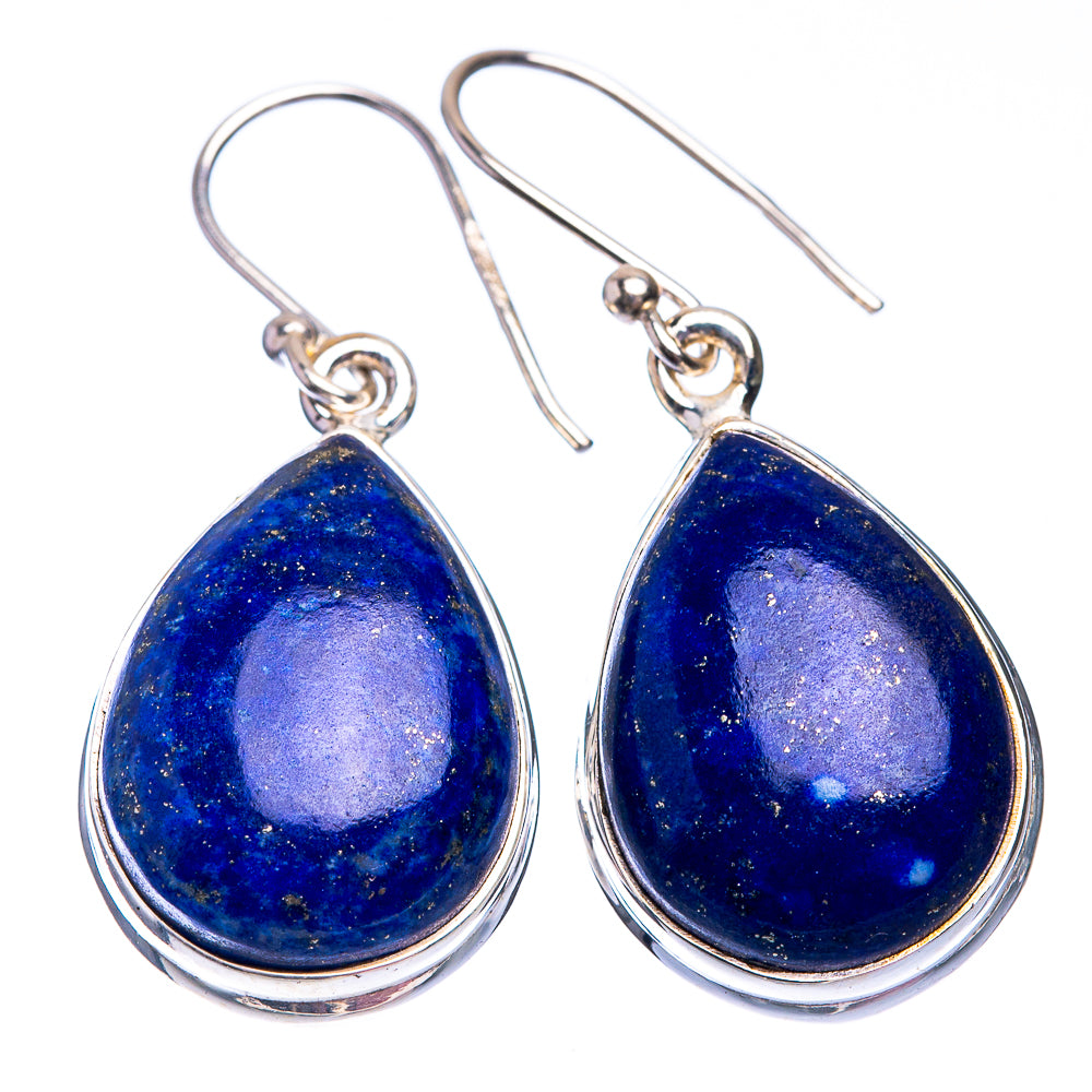 Lapis Lazuli Earrings 1 3/8" (925 Sterling Silver) E432389