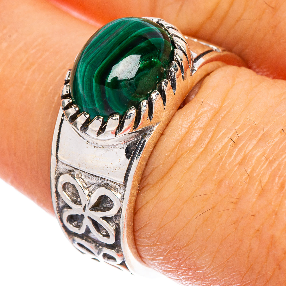 Malachite Ring Size 7.5 (925 Sterling Silver) R147176