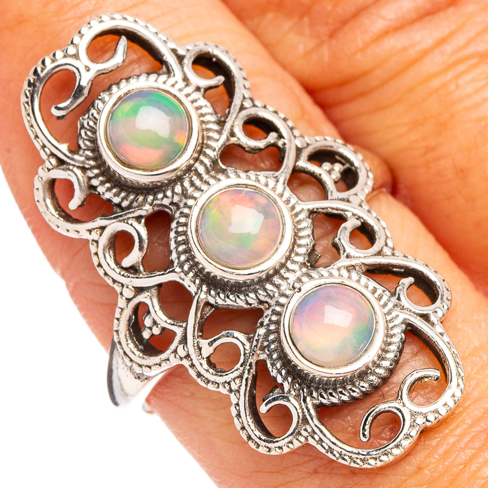 Rare Ethiopian Opal Ring Size 9 (.925 Sterling Silver)