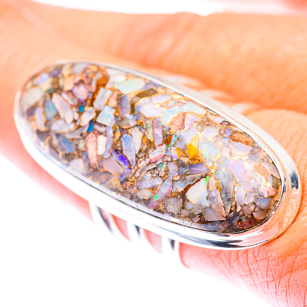 Large Brecciated Ethiopian Opal Ring Size 8 (925 Sterling Silver) RING140226