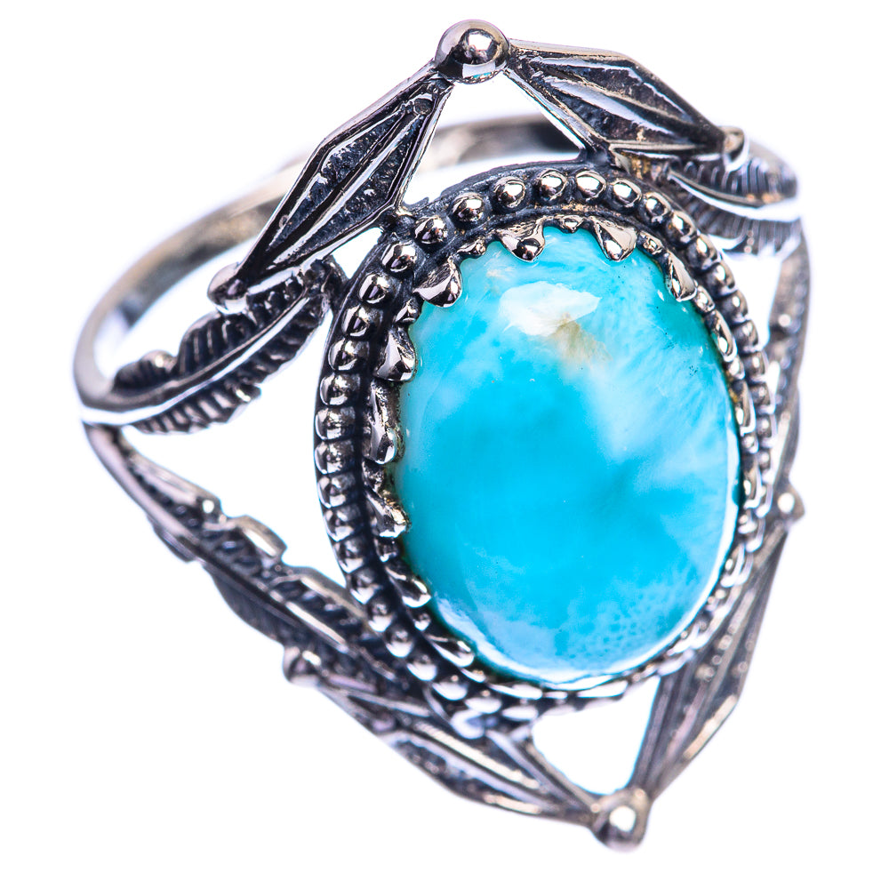 Larimar 925 Sterling Silver Ring Size 10