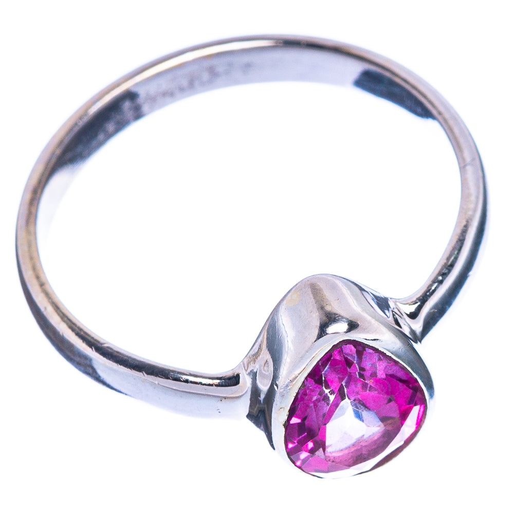 Rare Pink Tourmaline Ring Size 6.5 (925 Sterling Silver) R147160