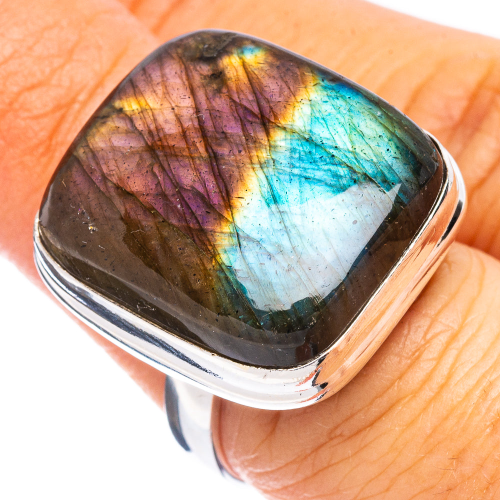 Labradorite Ring Size 7 (925 Sterling Silver) R7840