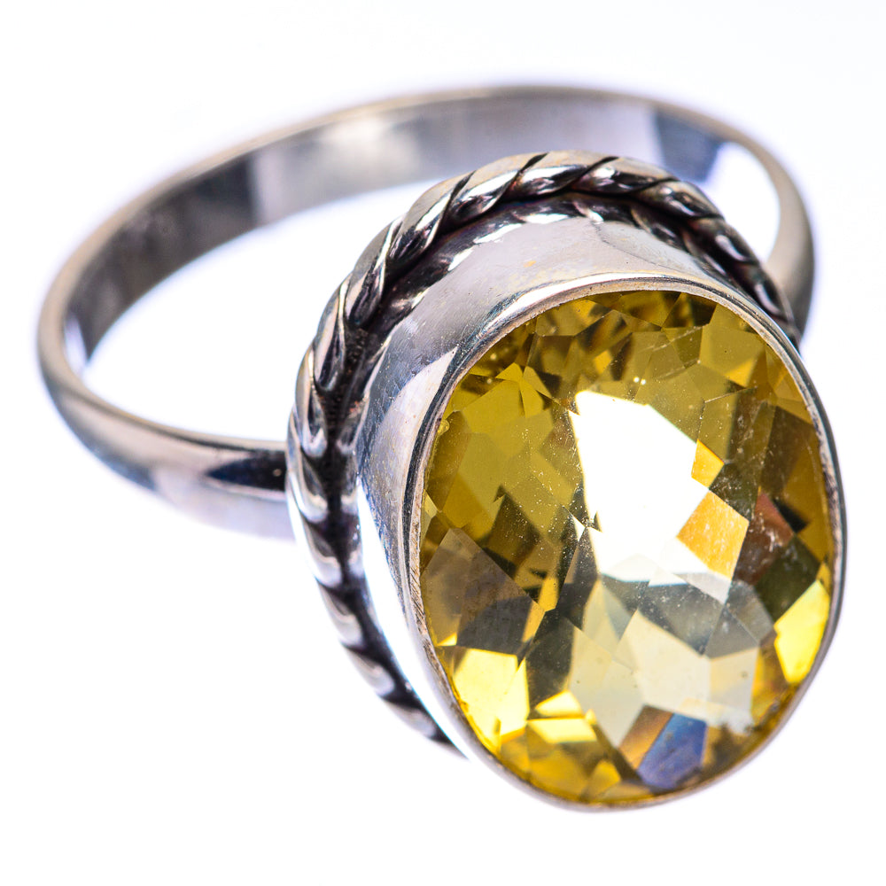 Faceted Citrine Ring Size 10.75 (925 Sterling Silver) R140688