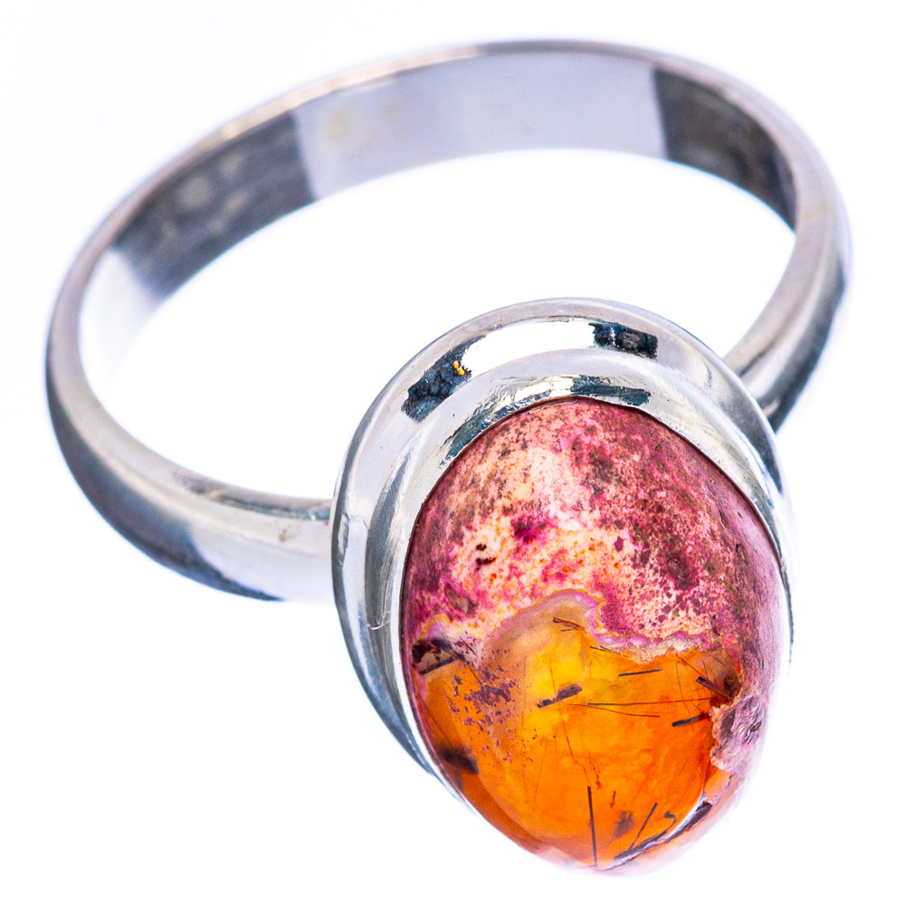 Mexican Fire Opal Ring Size 7.75 (925 Sterling Silver) R2365