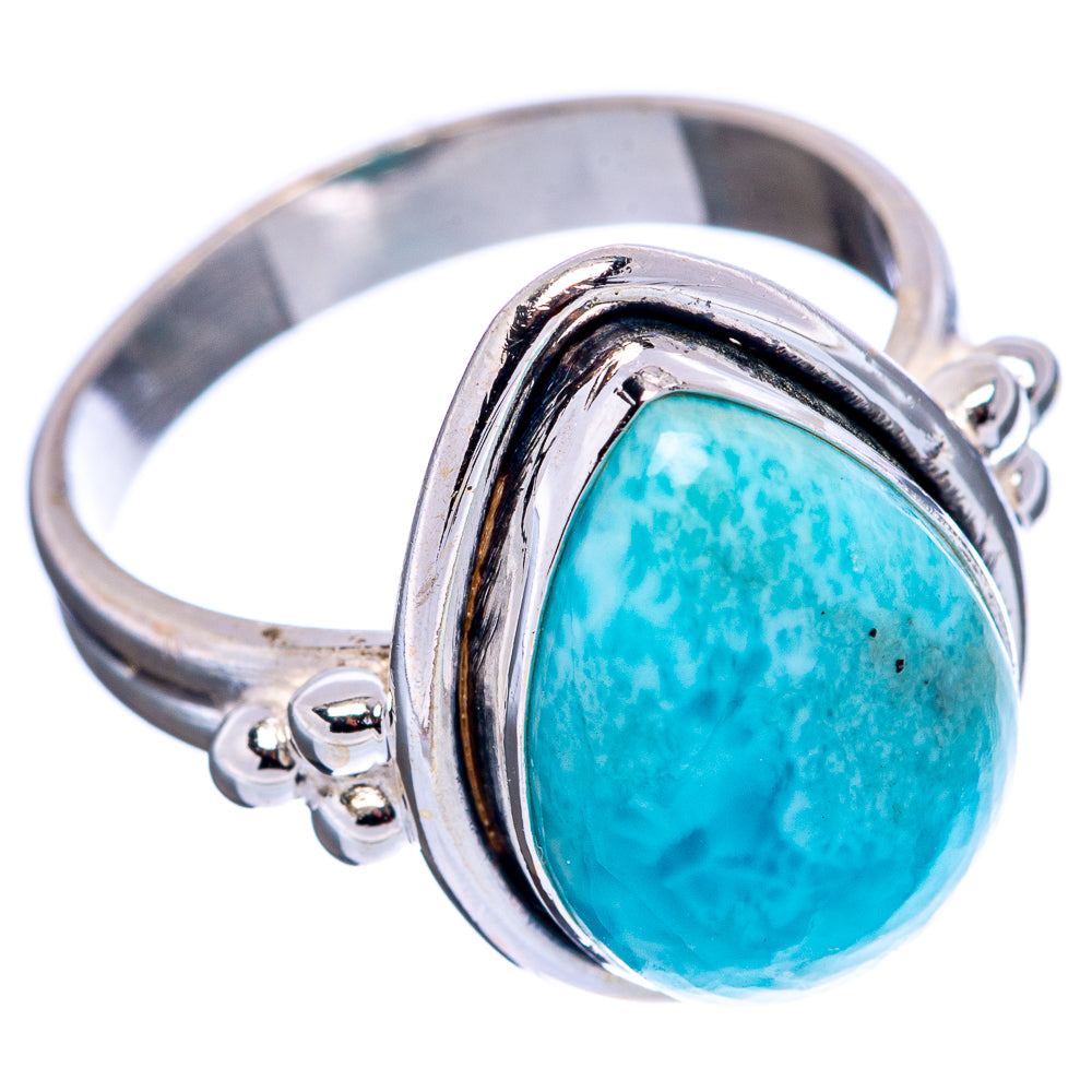 Rare Larimar Ring Size 6.5 (.925 Sterling Silver)