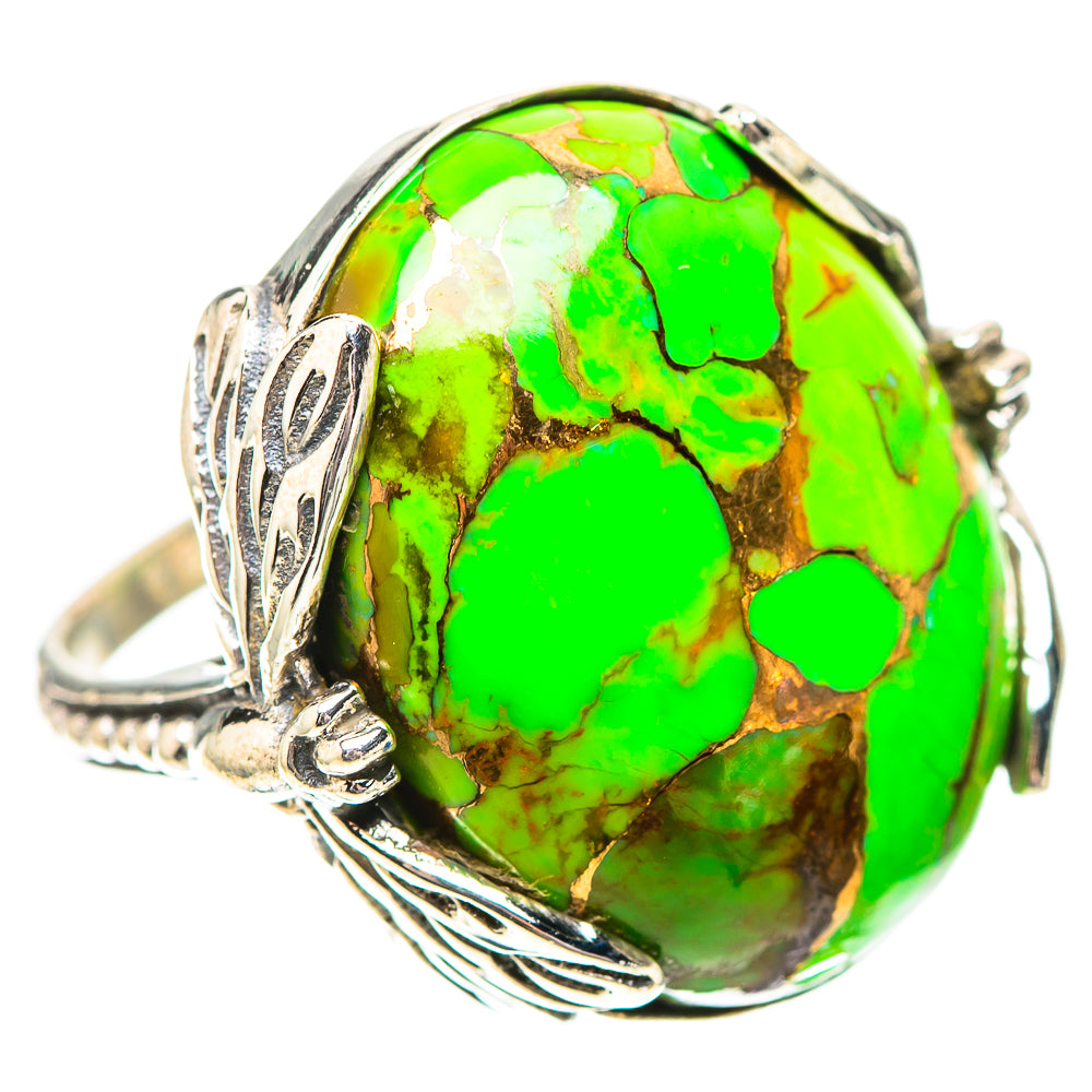 Green Copper Composite Turquoise Ring Size 6 (925 Sterling Silver) RING138956