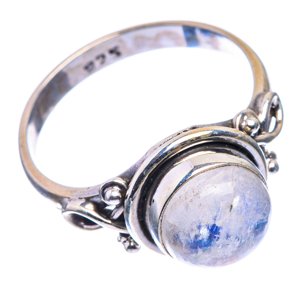 Rainbow Moonstone Dainty Ring Size 6 (925 Sterling Silver) R142593