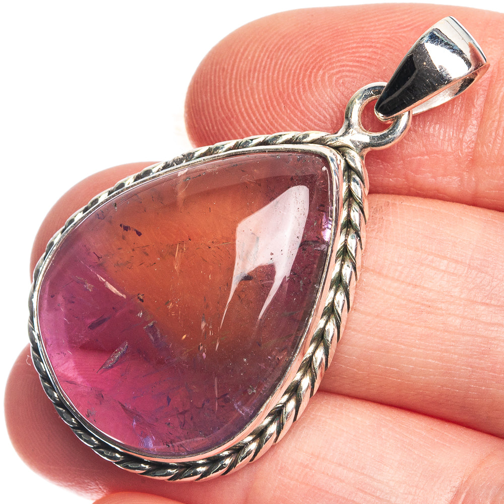 Ametrine 925 Sterling Silver Pendant 1 5/8"