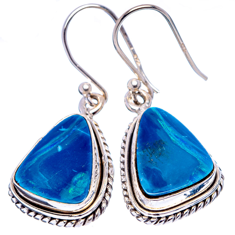 Rare Doublet Opal Earrings 1 3/8" (.925 Sterling Silver)