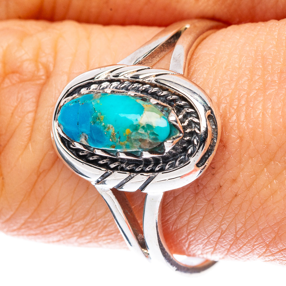 Rare Arizona Turquoise Ring Size 9.25 (925 Sterling Silver) R2265