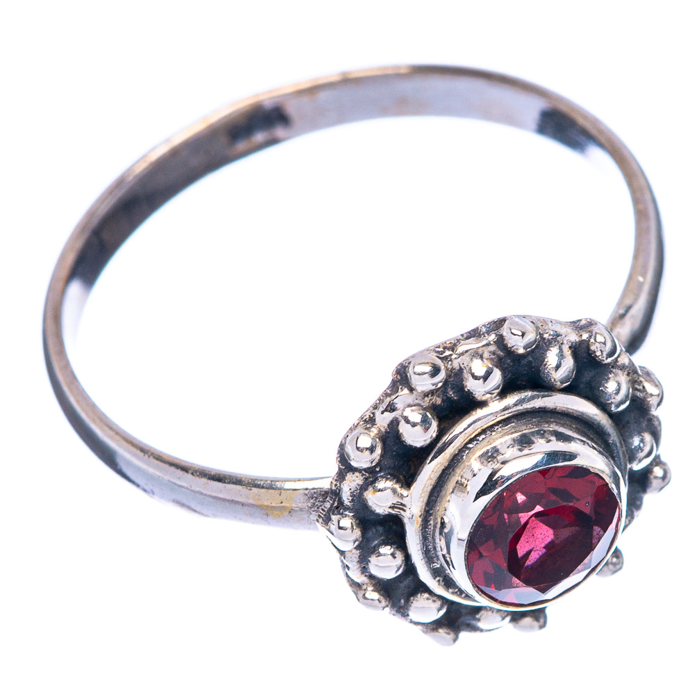 Garnet Dainty Ring Size 6.75 (925 Sterling Silver) R145801