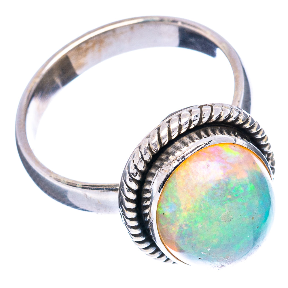 Rare AAA Ethiopian Opal Ring Size 6.5 (.925 Sterling Silver)