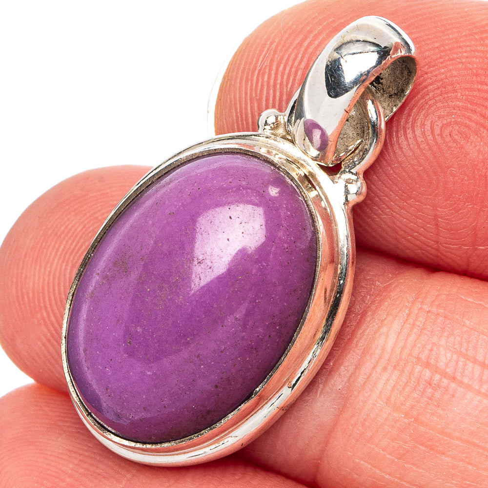 Phosphosiderite Pendant 1 1/4" (.925 Sterling Silver)