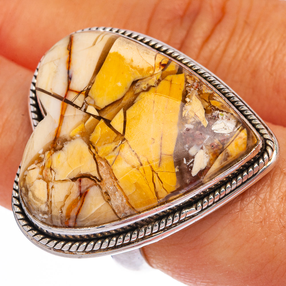 Large Brecciated Mookaite Ring Size 7.5 (925 Sterling Silver) R145296
