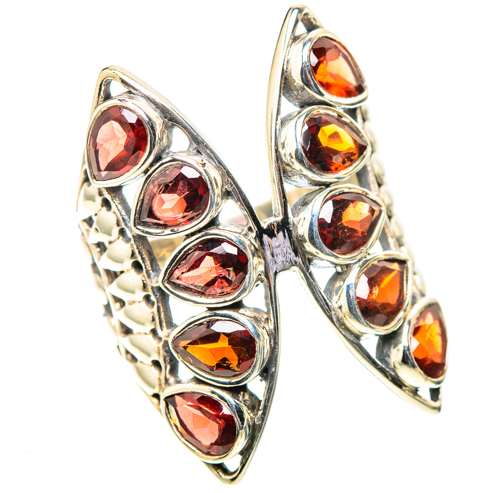 Large Garnet Ring Size 10 (925 Sterling Silver) RING138637