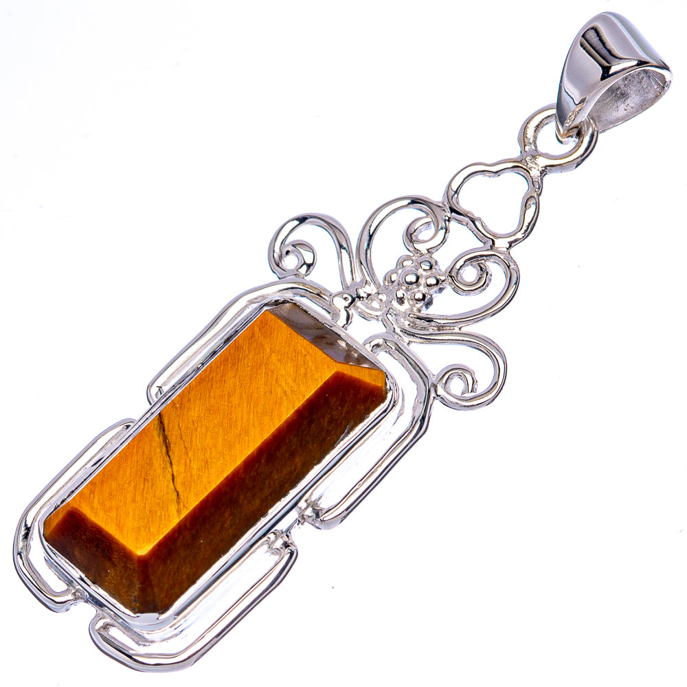 Asc Premium Tiger Eye Pendant 1 3/4" (925 Sterling Silver) P42264