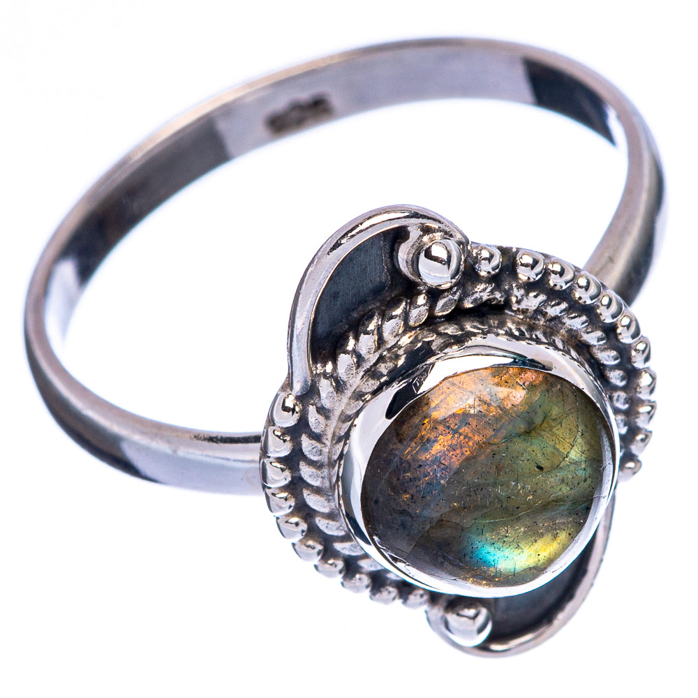 Labradorite Ring Size 8.25 (925 Sterling Silver) R146195