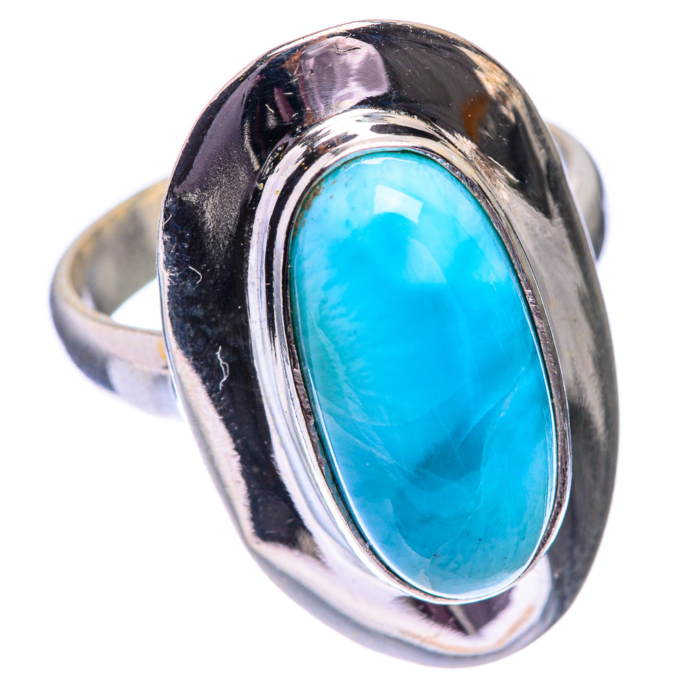 Larimar Ring Size 7 (925 Sterling Silver) R140610