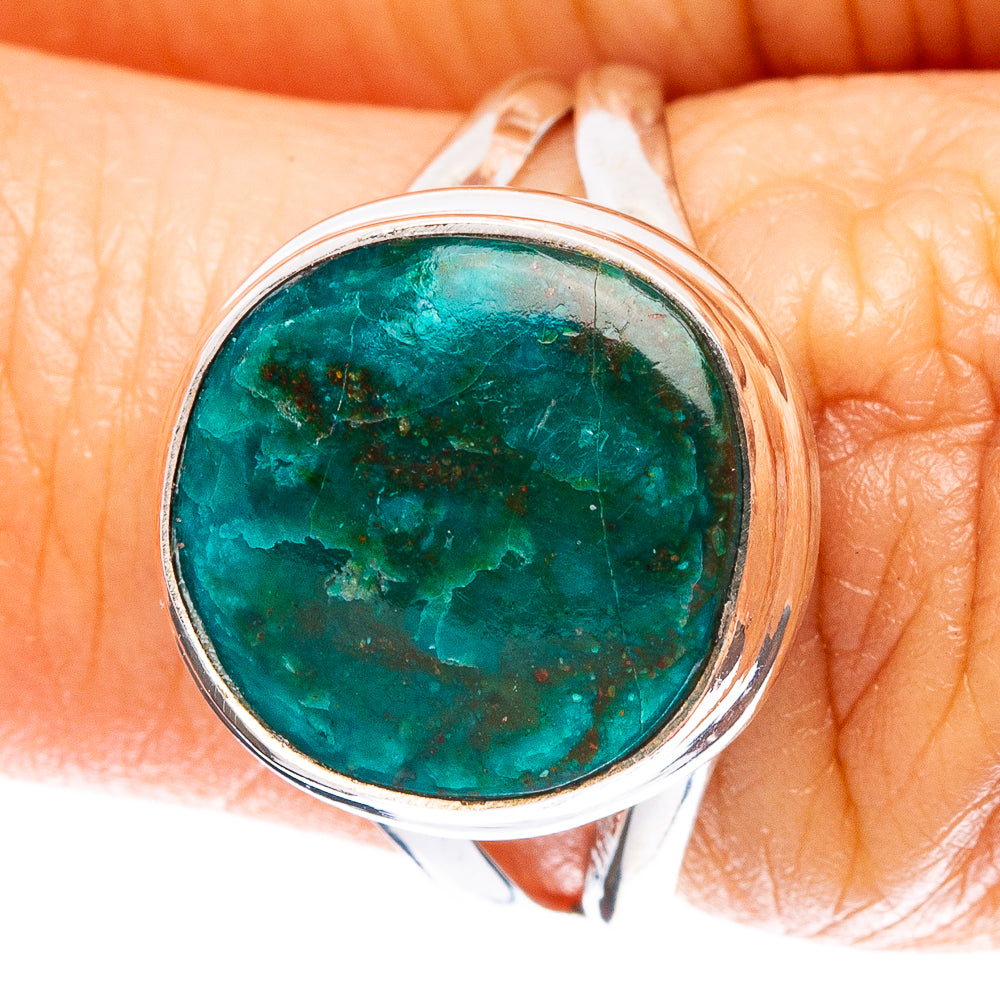 Chrysocolla Ring Size 6 (925 Sterling Silver) R5072