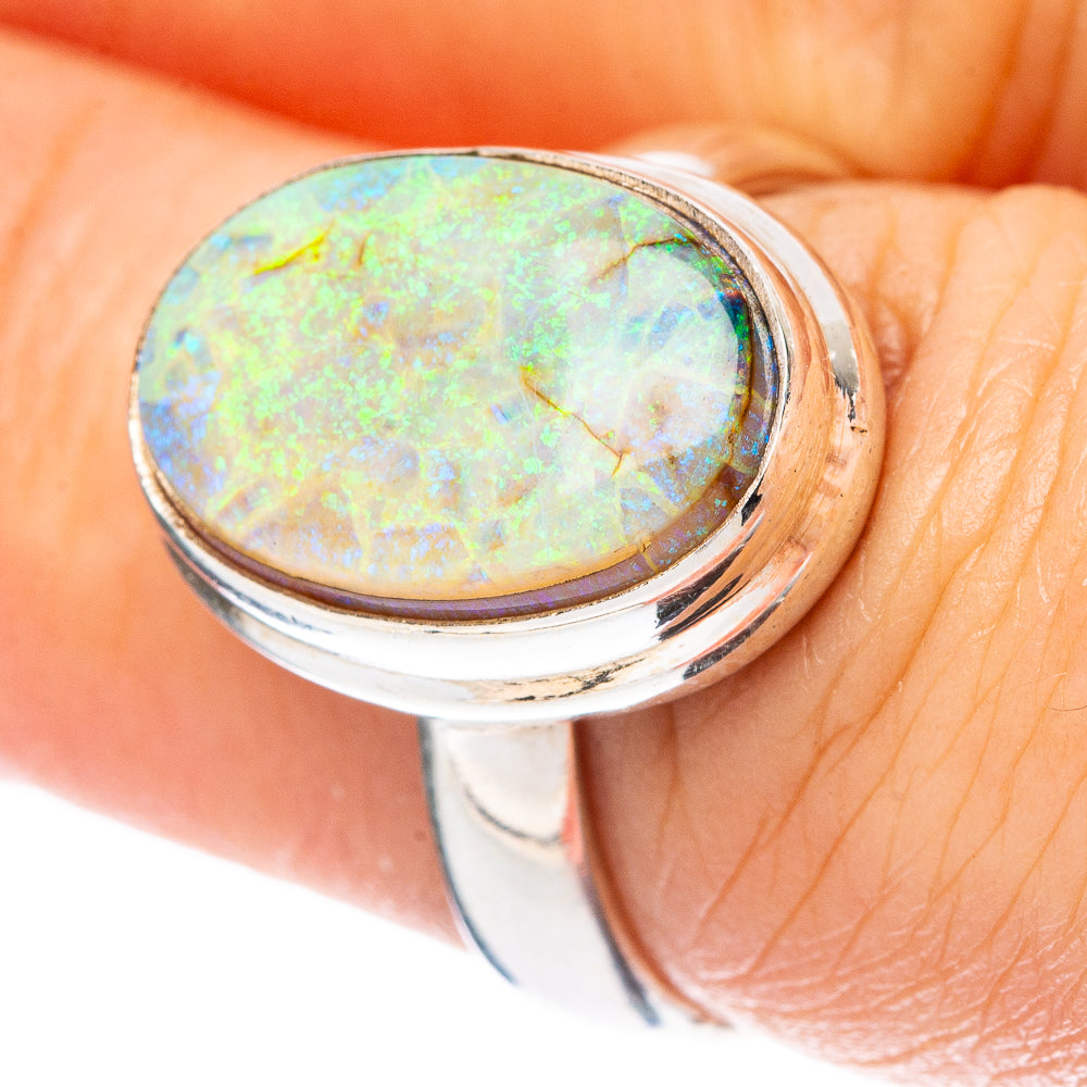 Rare Sterling Opal Ring Size 7 (925 Sterling Silver) R4350