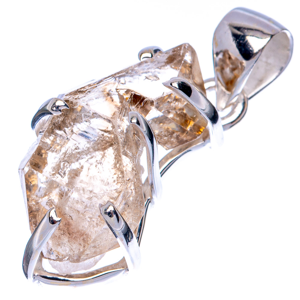 Rare Elestial Quartz Pendant 1 1/4" (925 Sterling Silver) P41496