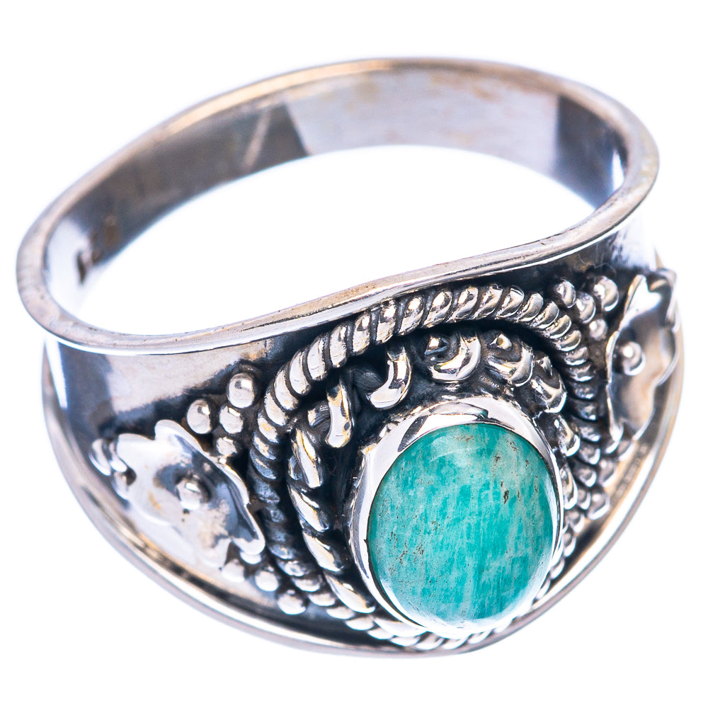 Amazonite 925 Sterling Silver Ring Size 8 (925 Sterling Silver) R5430