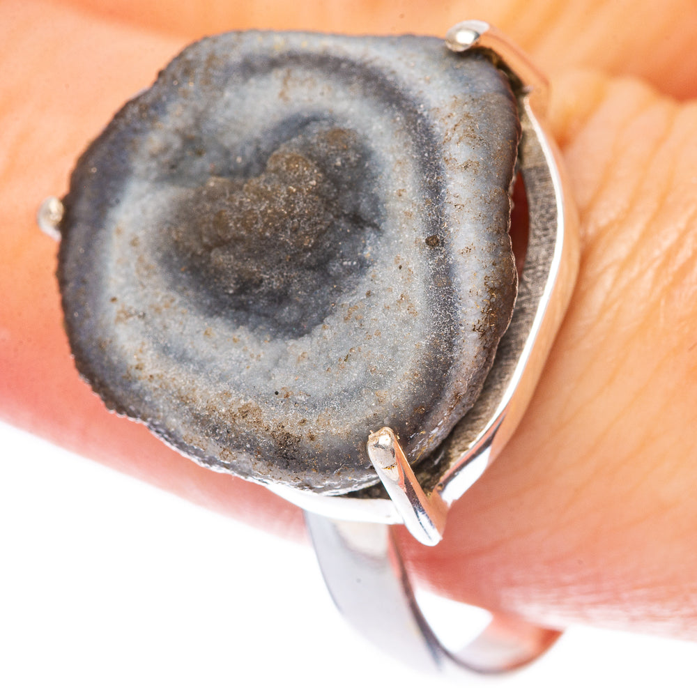 Desert Rose Druzy Ring Size 10 (925 Sterling Silver) R1666