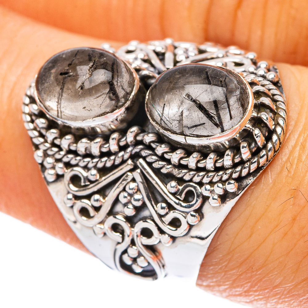 Tourmalinated Quartz Ring Size 7.5 (925 Sterling Silver) R4241