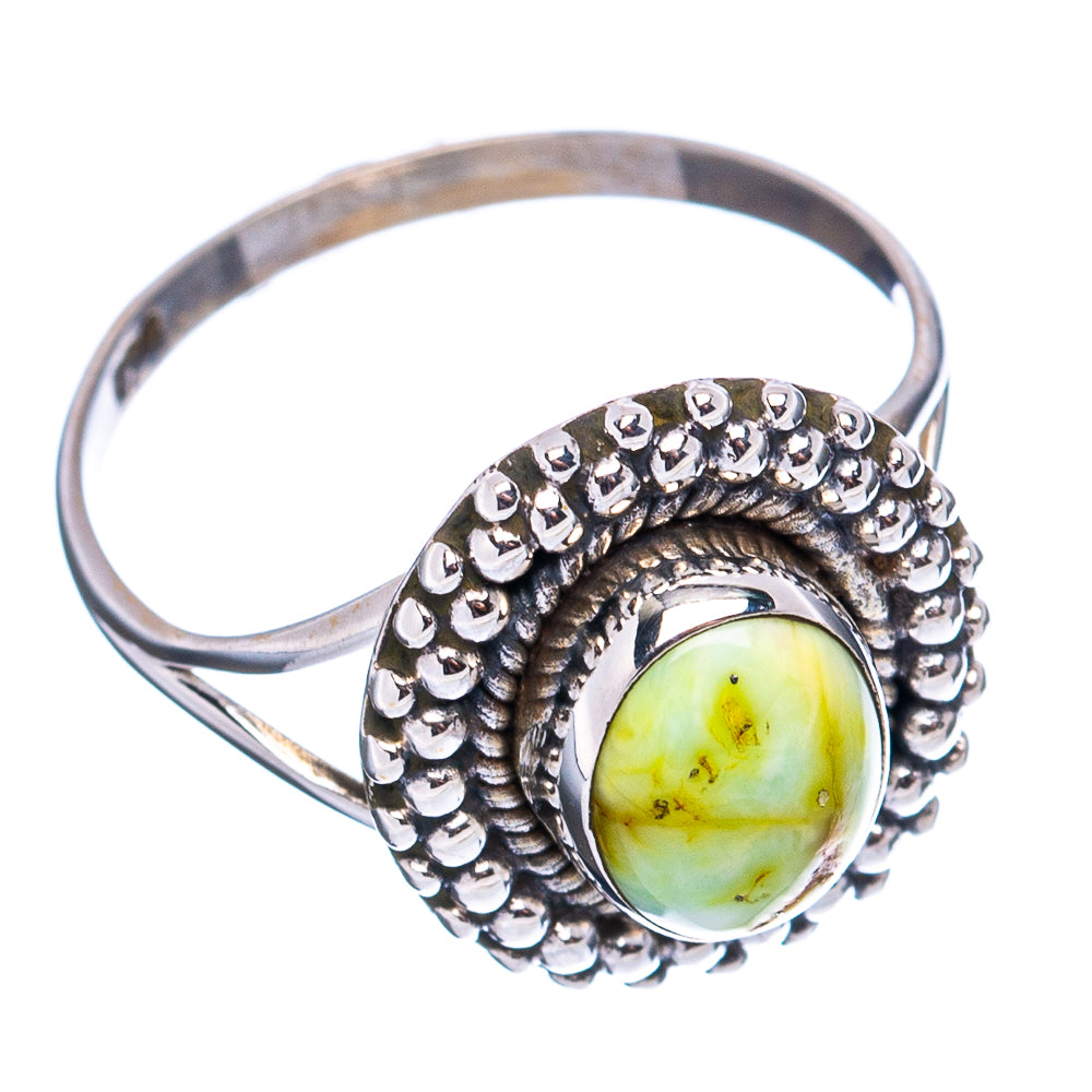 Sonoran Gold Turquoise Dainty Ring Size 6 (.925 Sterling Silver)