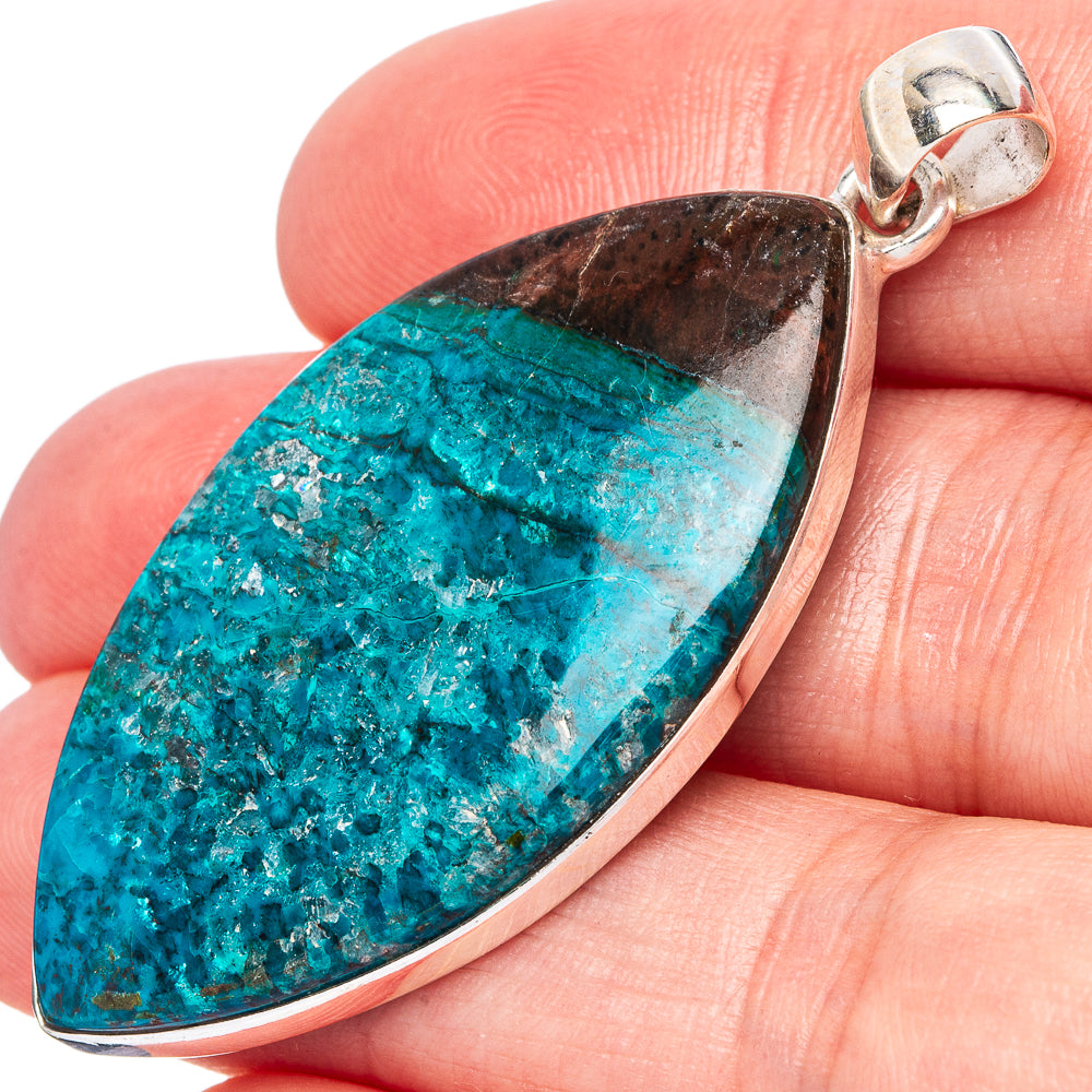 Shattuckite Pendant 2" (925 Sterling Silver) P43043